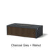 Select Finish: Charcoal Grey + Walnut
