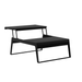 Boxhill's Chill-Out Coffee Table, Dual Heights Black, 1 side up