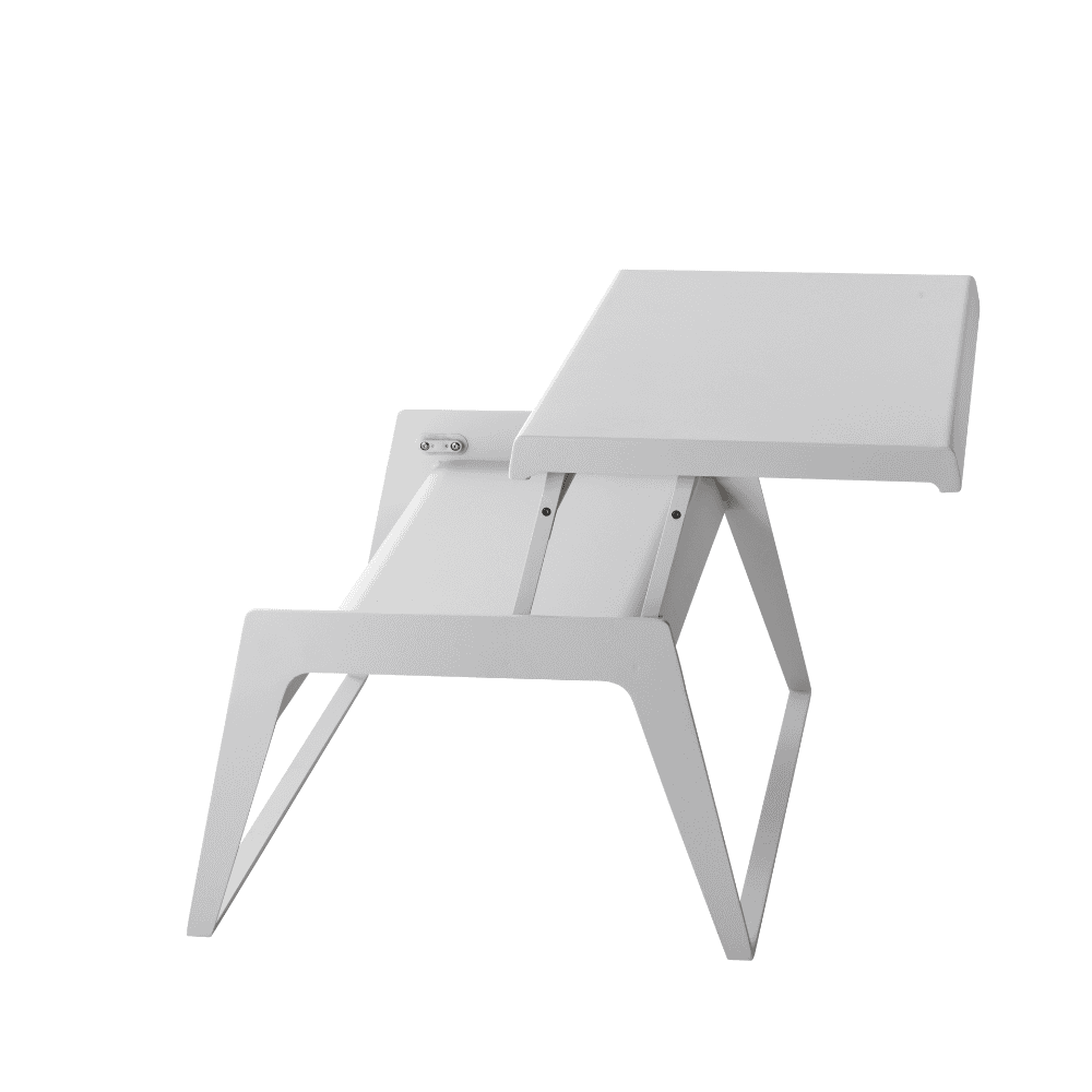 Boxhill's Chill-Out Coffee Table, Dual Heights, Single Sided White
