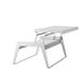 Boxhill's Chill-Out Coffee Table, Dual Heights, Single Sided White