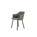 Boxhill's Choice Outdoor Dining Chair Warm Galvanized Steel Legs with Taupe Natte Seat and Back Cushion