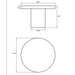 Circa Outdoor Concrete Bar Table dimensions - 47.25" diameter
