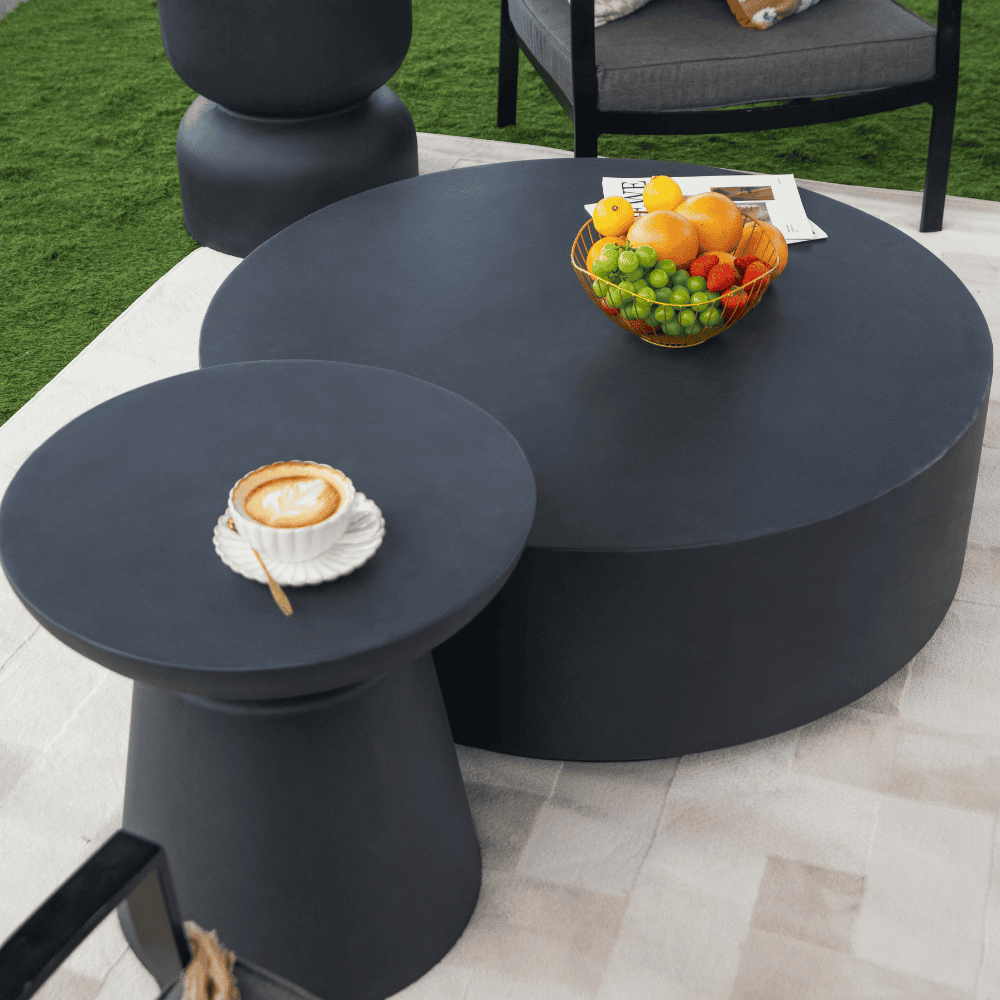 Boxhill's Column Series Outdoor Coffee Table | 40 inches Lifestyle