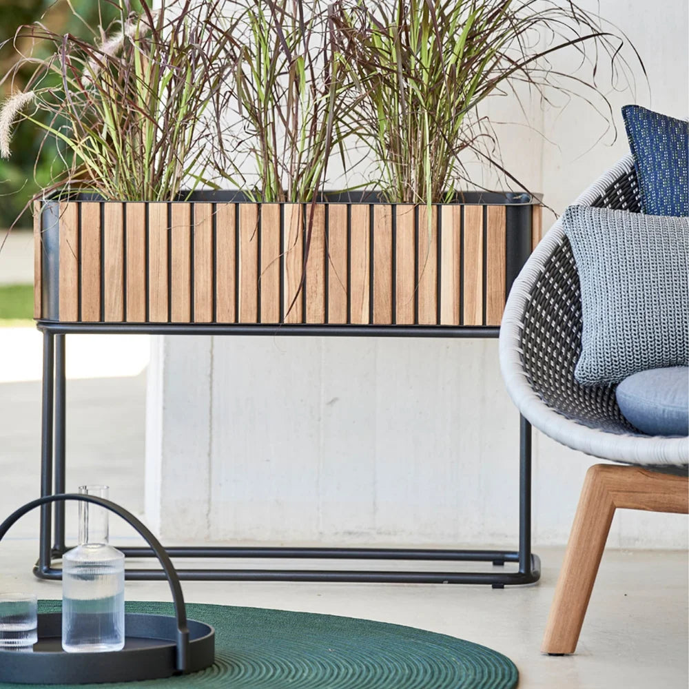 Combine Outdoor Rectangular Planter with Base