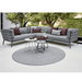 Boxhill's Conic 2-Seater Left Module Sofa Grey lifestyle image at patio