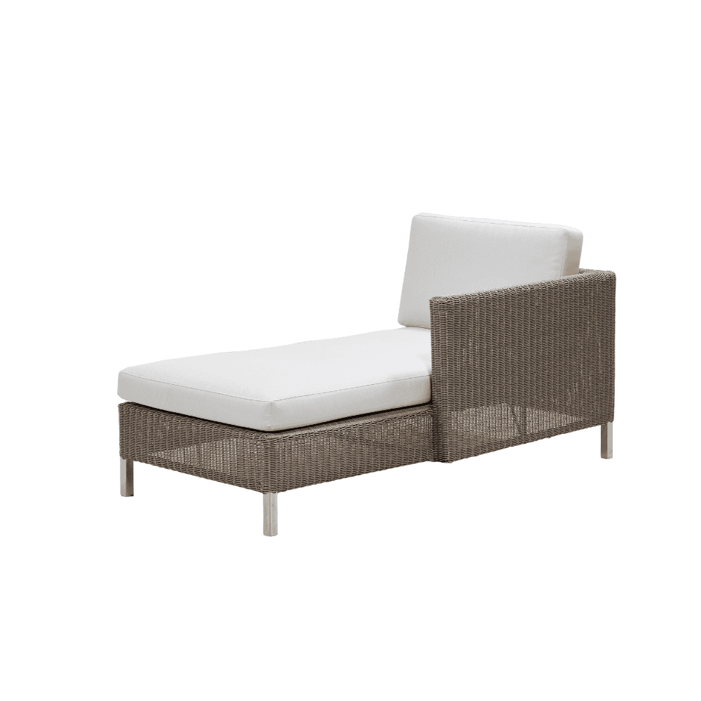 Boxhill's Connect Left Sectional Lounge Chair White Cushion