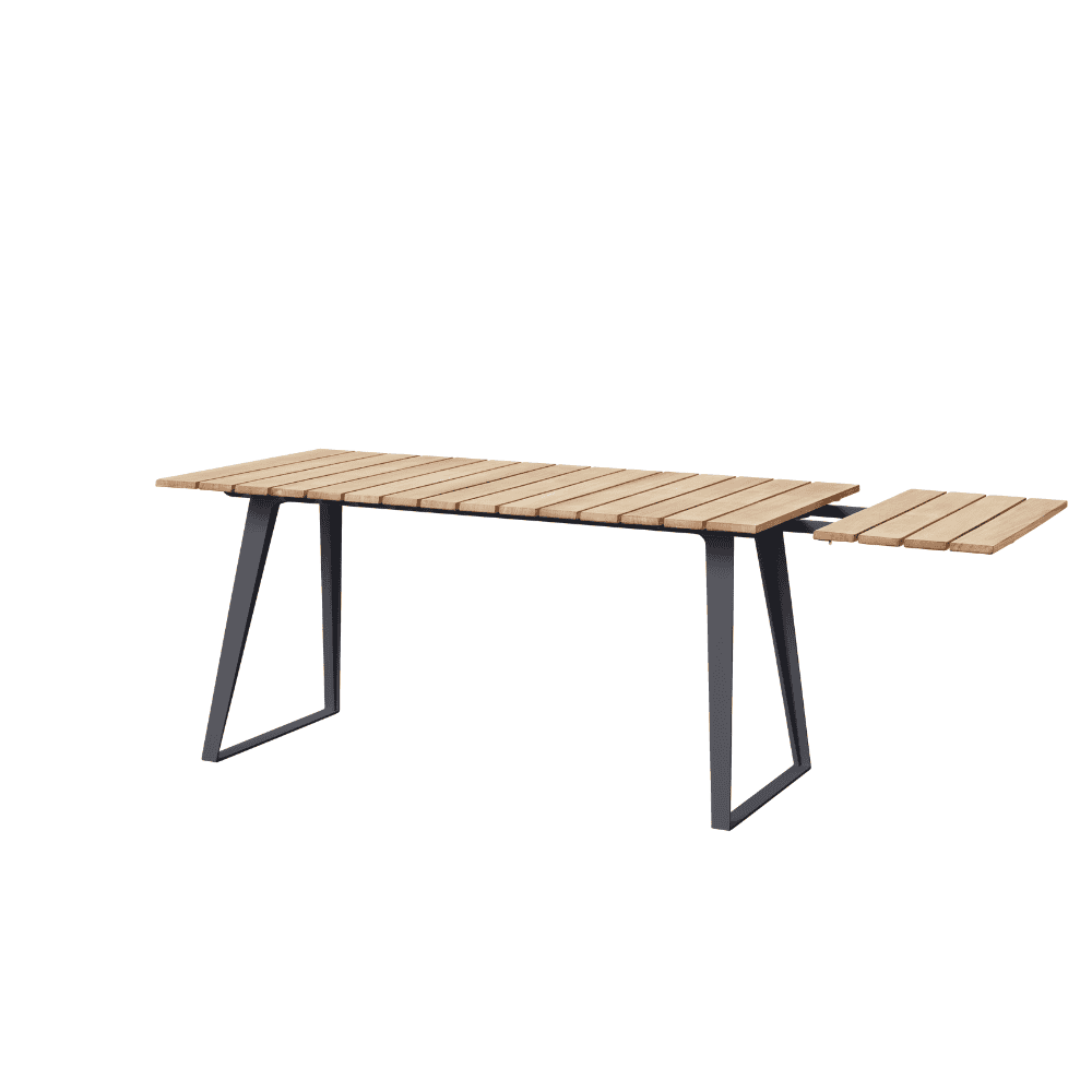 Boxhill's Copenhagen Coastal Dining Table connecting 1 side extension