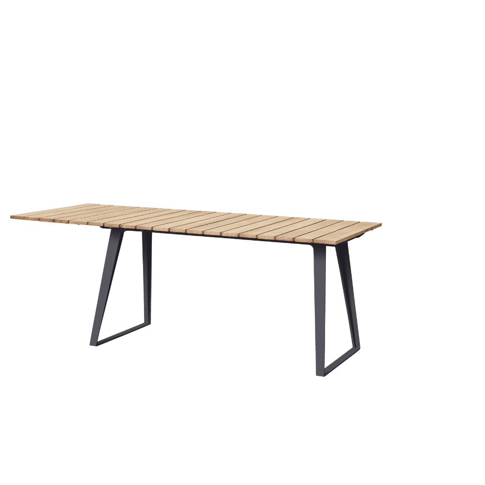 Boxhill's Copenhagen Coastal Dining Table with 1 side extension