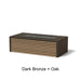 Architectural Finish: Dark Bronze + Oak