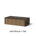 Architectural Finish: Dark Bronze + Oak