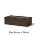 Architectural Finish: Dark Bronze + Walnut