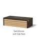 Architectural Finish: Dark Bronze + Oak