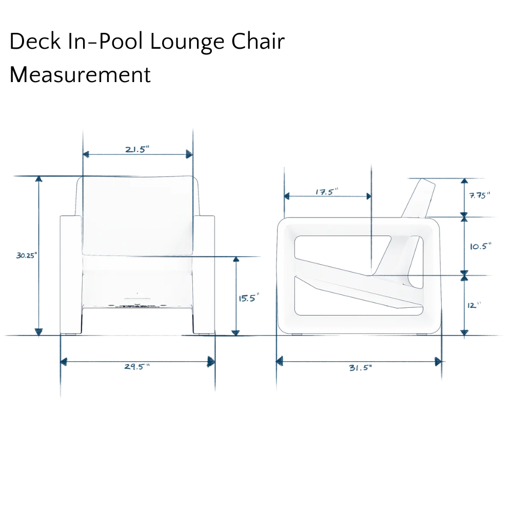 Deck In-Pool Lounge Chair | Boxhill — Boxhill & Co., LLC