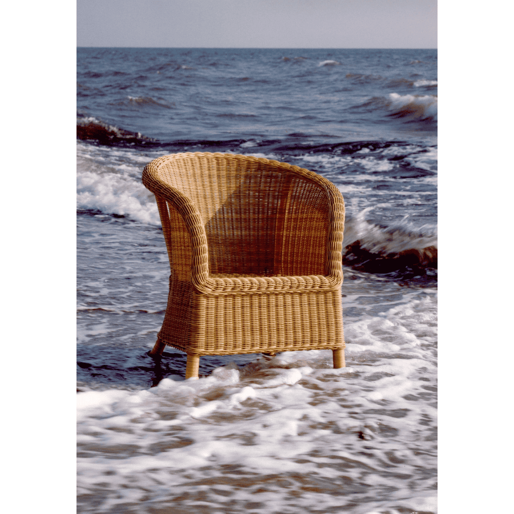 Boxhill's Derby Outdoor Dining Armchair at sea shore