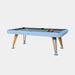 Cool Blue Frame - Grey Chiné Cloth - Iroko Legs