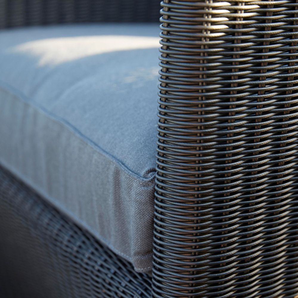 Boxhill's Diamond Terrace Weave Chair  close up view.