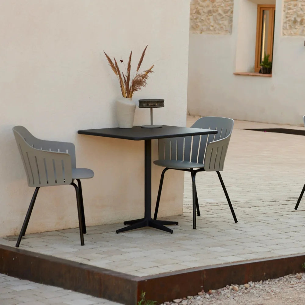 Drop Outdoor Square Cafe Table