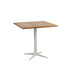 Teak Table Top + Sand Aluminum Base