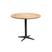 Teak Table Top + Lava Grey Aluminum Base