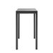 Boxhill's Drop Outdoor Bar Table Lava Grey base, Grey tabletop side view in white background