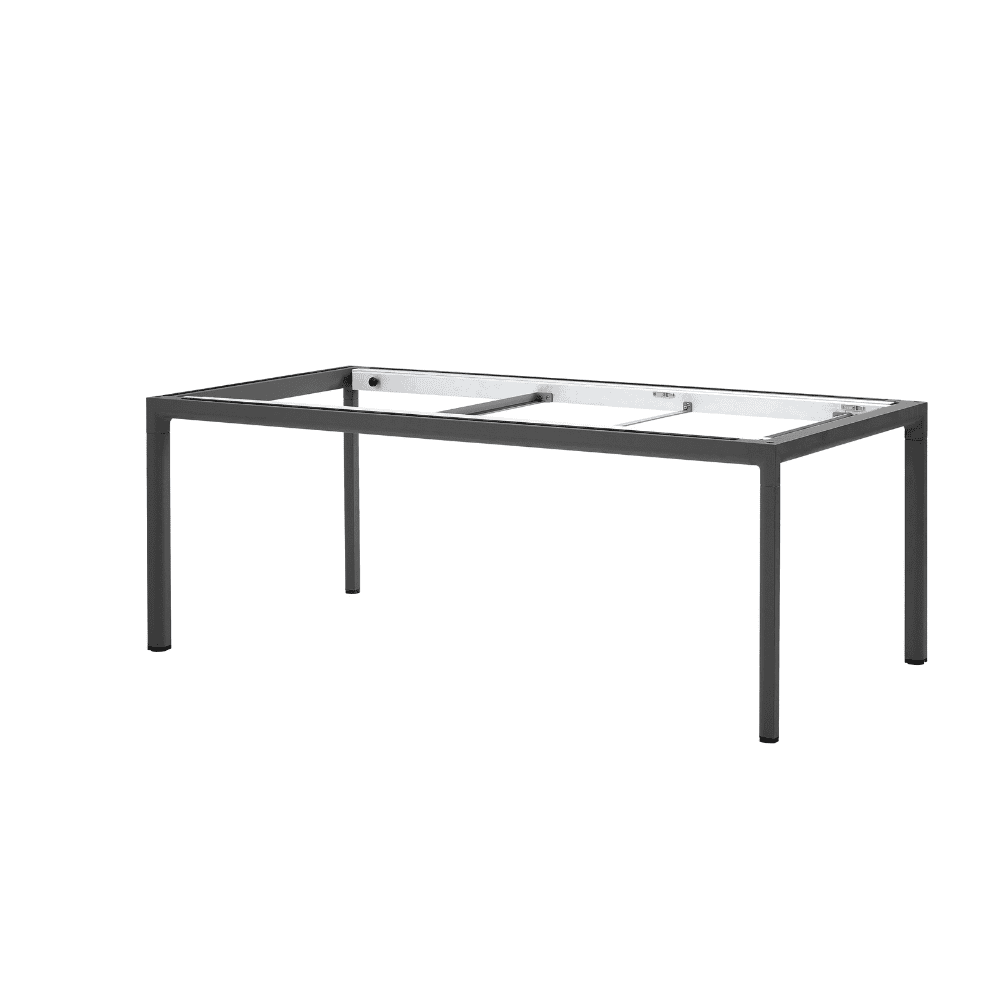 Boxhill's Drop Outdoor Dining Table Lava Grey no tabletop in white background