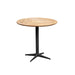 Teak Table Top + Lava Grey Aluminum Base