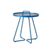 Boxhill's On-The-Move dusty blue outdoor round side table on white background