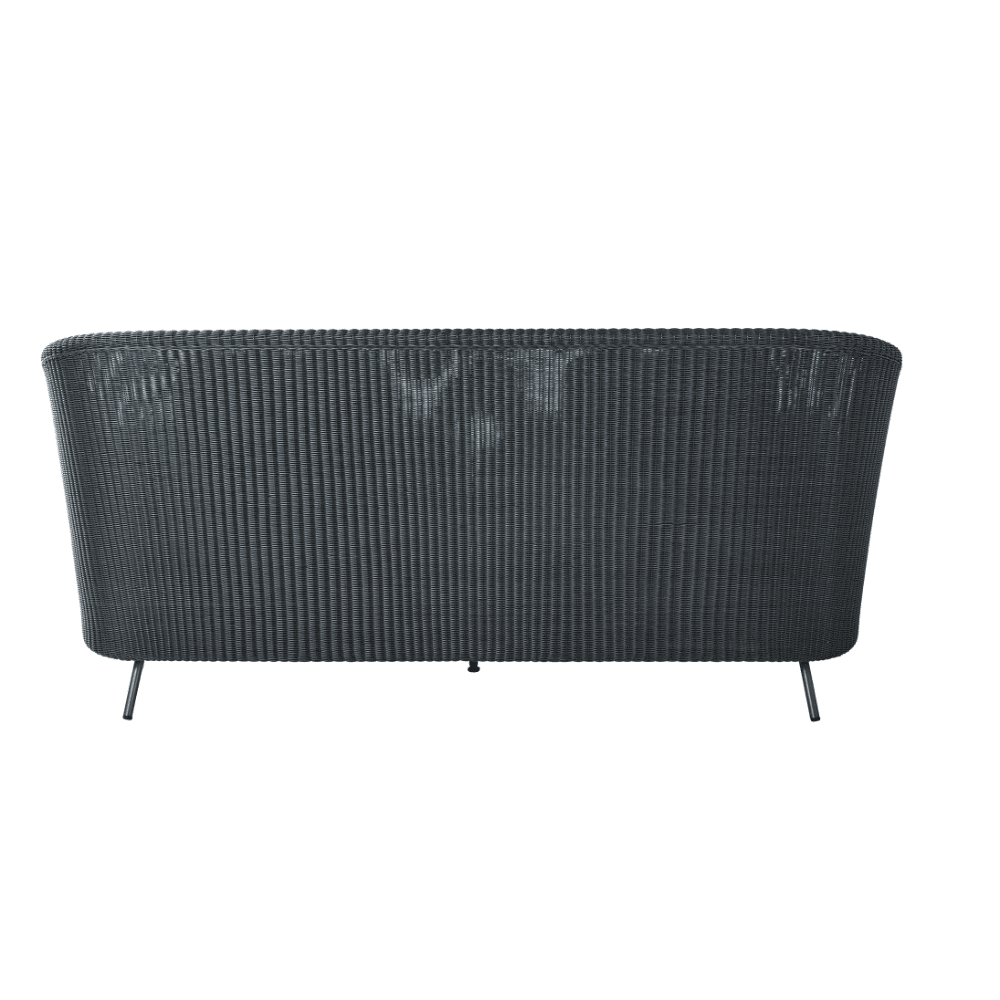 Boxhill's Mega Modern Outdoor 2-Seater Sofa back view in white background