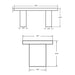 Elcor Outdoor Concrete Bar Table dimensions - 70.75" width