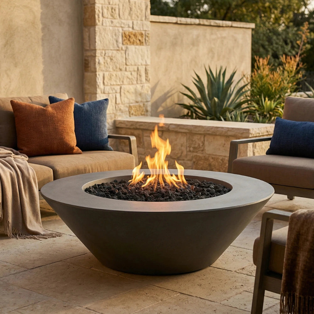 Embarcadero Round Concrete Fire Pit | 60"