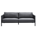 Boxhill's Encore 3-Seater Sofa Lava Grey Frame front view in white background