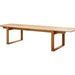 Boxhill's Endless Outdoor Rectangular Dining Table Large, front side view in white background