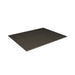 Dark brown rectangular outdoor rug on a white background