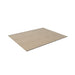 Beige rectangular patio rug on a white background