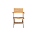 Boxhill's Flip Folding Outdoor Teak Dining Armchair front view in white background