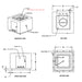 Forma Cube Metal Powder Coated Fire Pit Specs