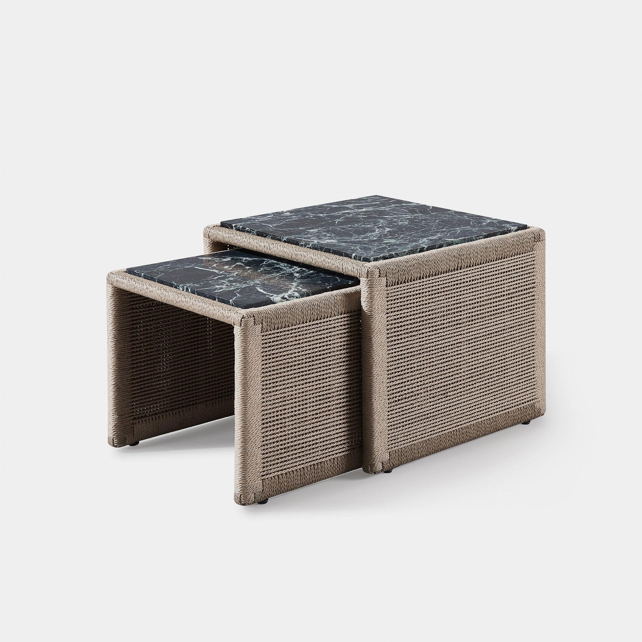 Boxhill's Formentera Nesting Outdoor Side Tables Top View