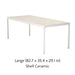 Large (82.7 X 35.4 X 29.1 in) - White