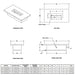 Fremont Metal Powder Coated Fire Pit Table 15" Tall Specs