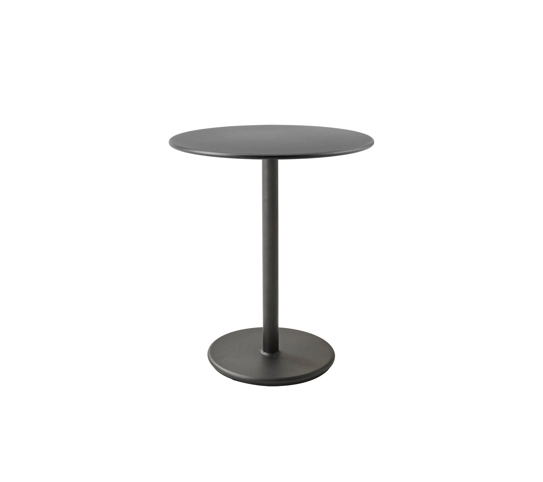 Boxhill's Go Outdoor Round Cafe Table Lava Grey Aluminum Top