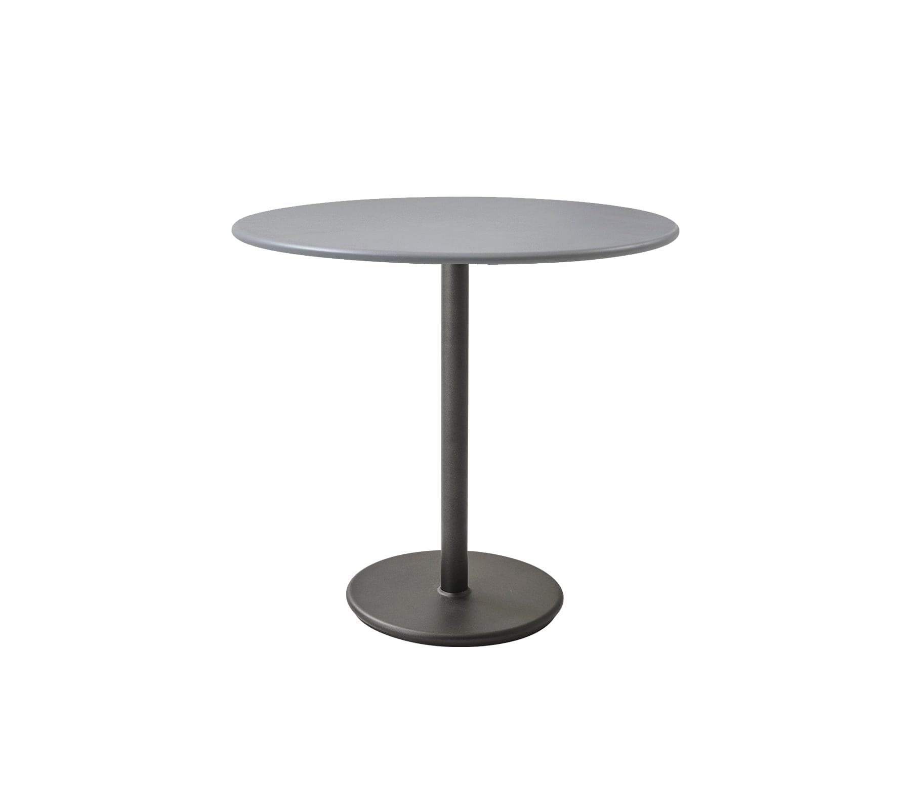 Boxhill's Go Outdoor Round Cafe Table Light Grey Aluminum Top