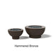 Select Finish: Hammered Bronze