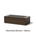 Select Finish: Hammered Bronze + Walnut