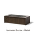 Select Finish: Hammered Bronze + Walnut