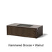 Select Finish: Hammered Bronze + Walnut
