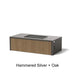 Select Finish: Hammered Silver + Oak