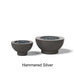Select Finish: Hammered Silver