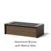 Select Finish: Hammered Bronze + Walnut