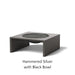 Select Finish: Hammered Silver - Black Bowl