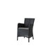 Boxhill's Hampsted Outdoor Dining Armchair Black Weave with Taupe Cushion